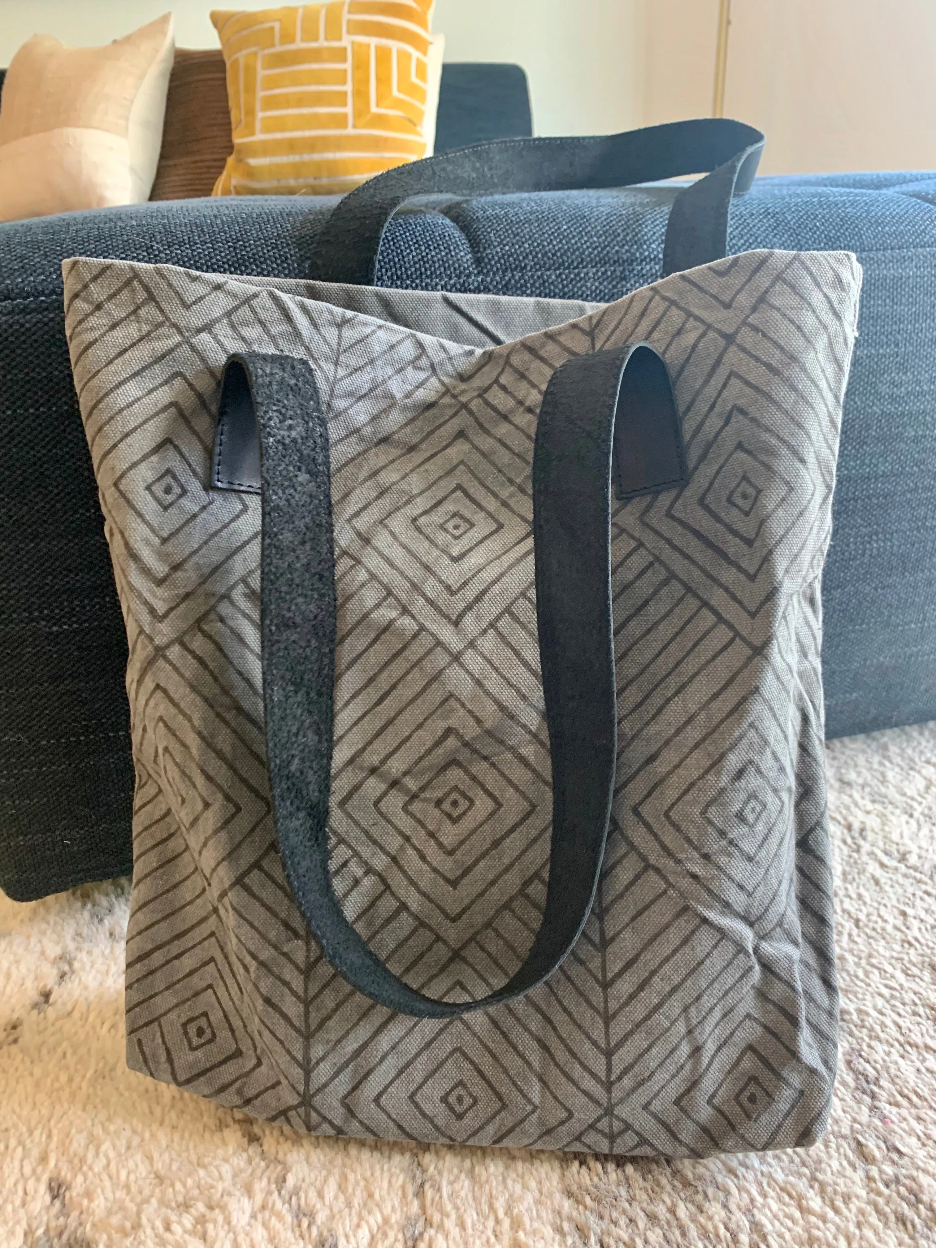 Nora Tote with Leather Straps (MORE COLORS)