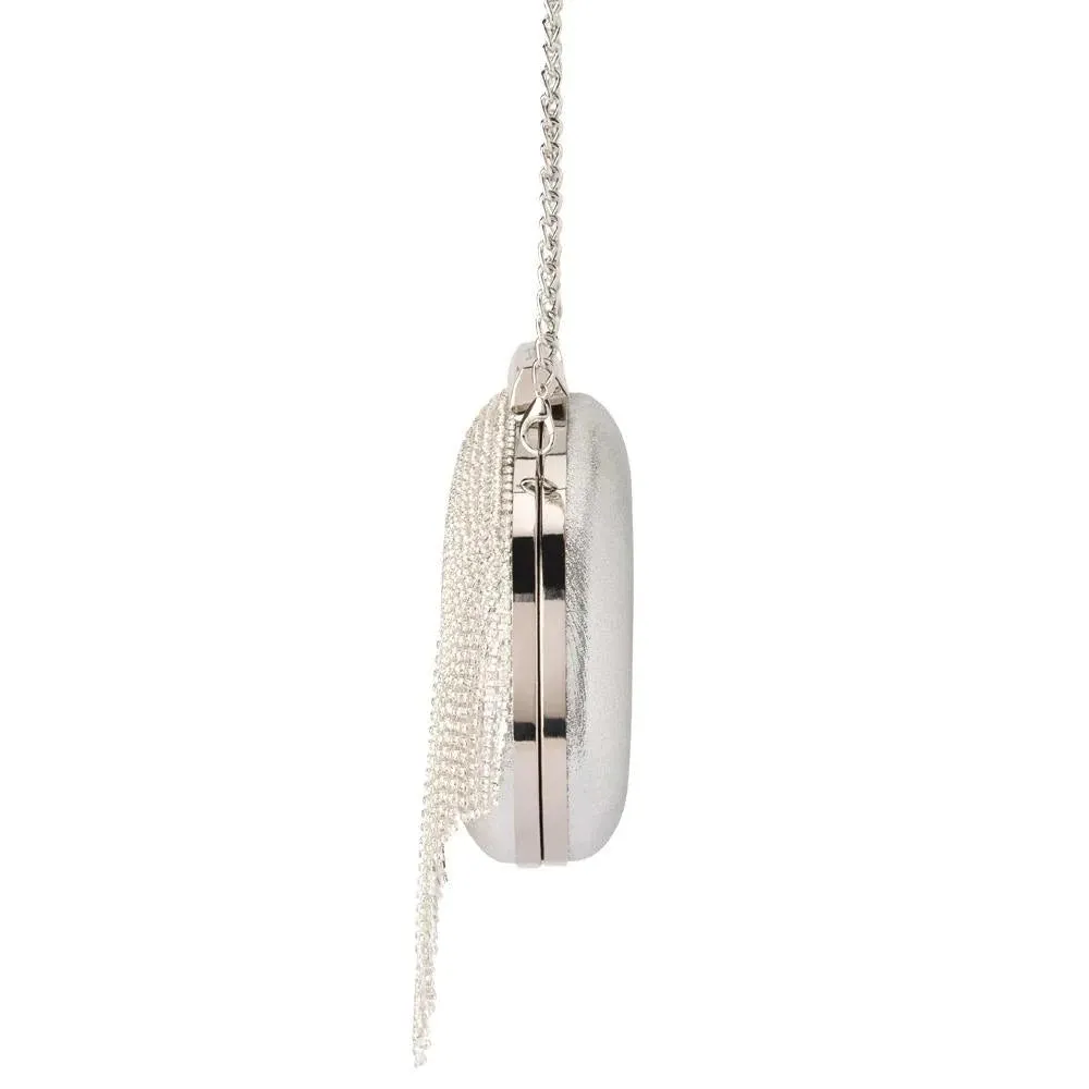 OB6262 BRIA CRYSTAL FRINGED BAG