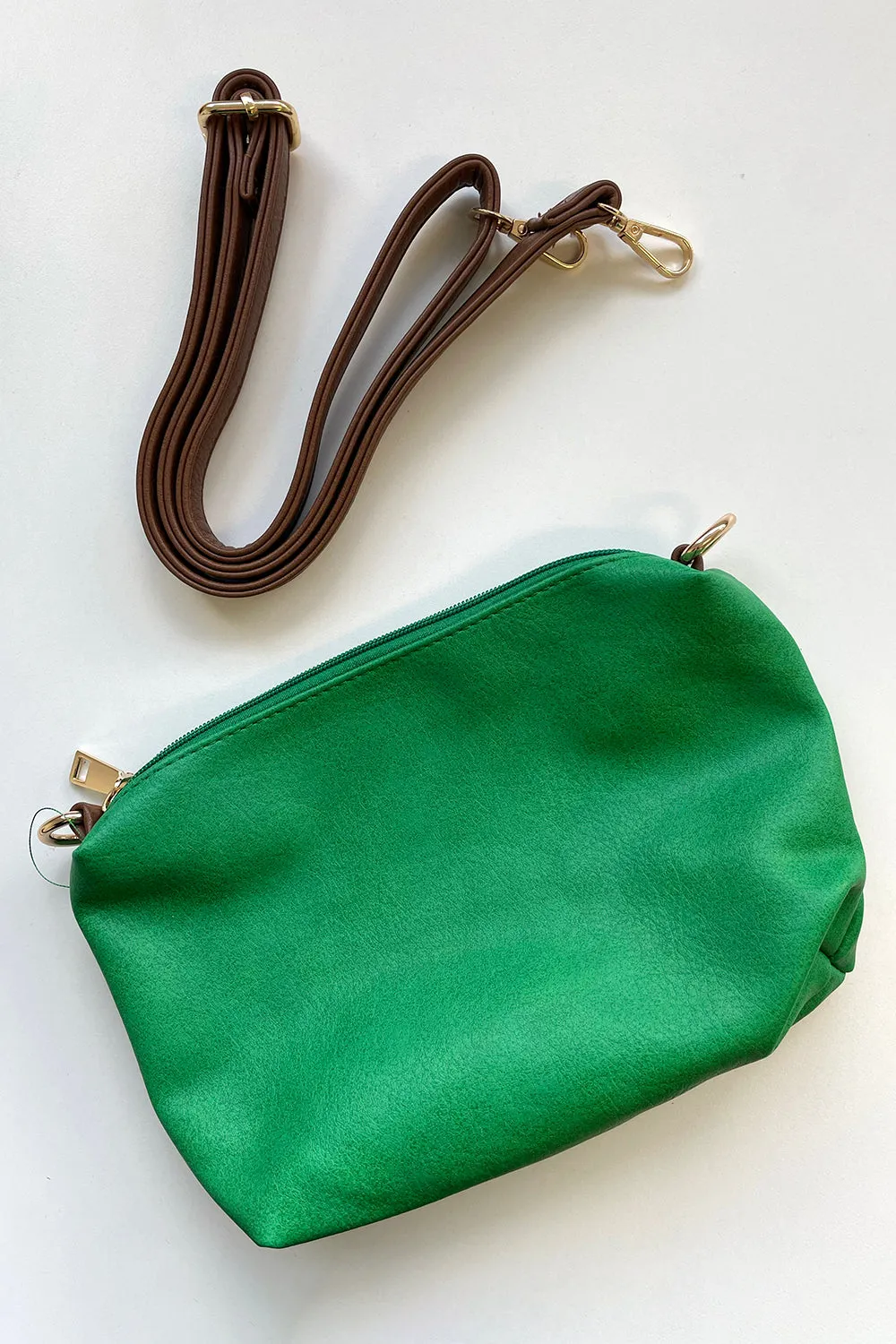 Odina Tote Bag & Clutch - Green