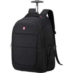 OIWAS travel bag with wheels | 15.6 inch laptop bag | 55x40x20 hand luggage backpack |backpack trolley simple hand luggage for business travel and vacation