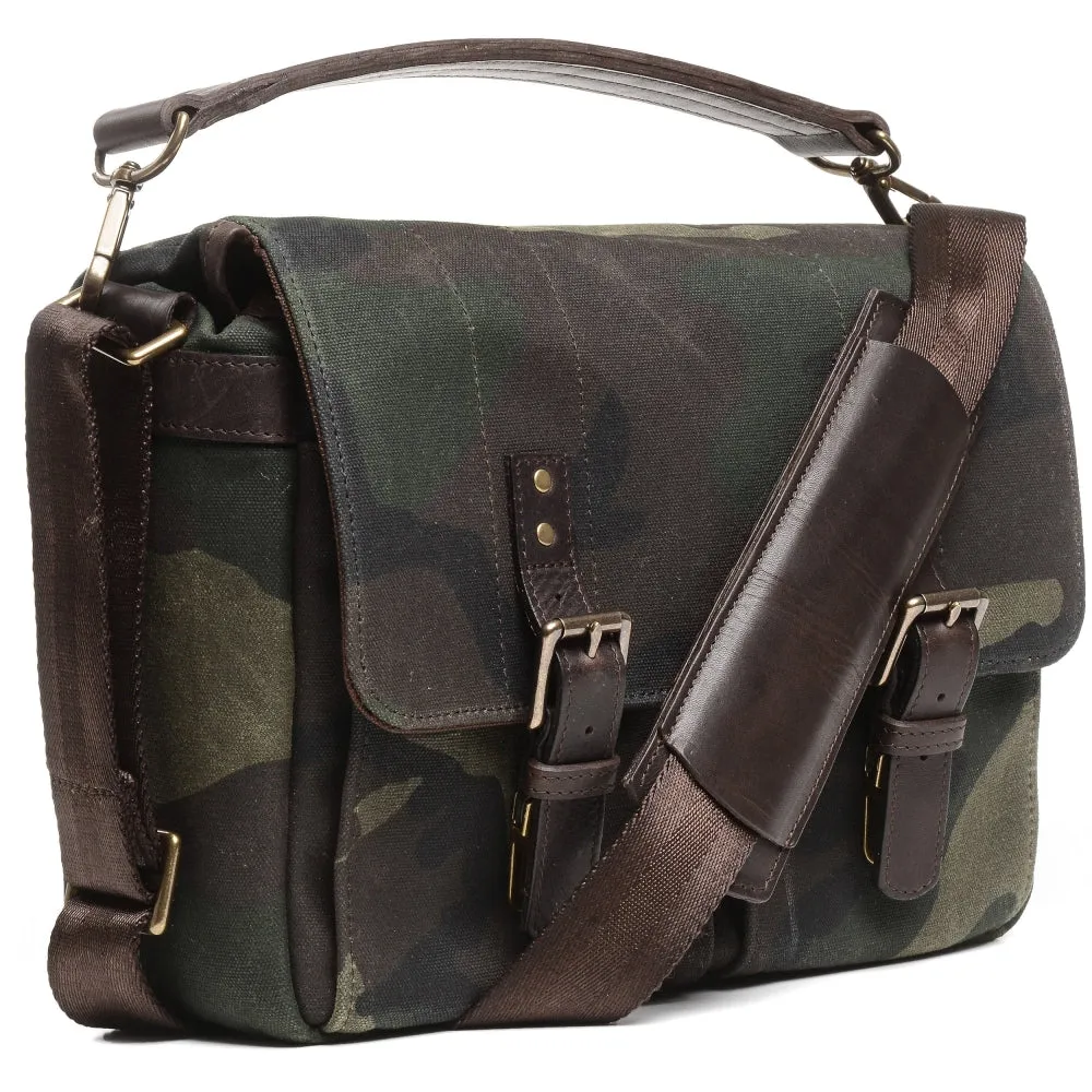 ONA Prince Street Camera Messenger Bag | Camouflage, Waxed Canvas