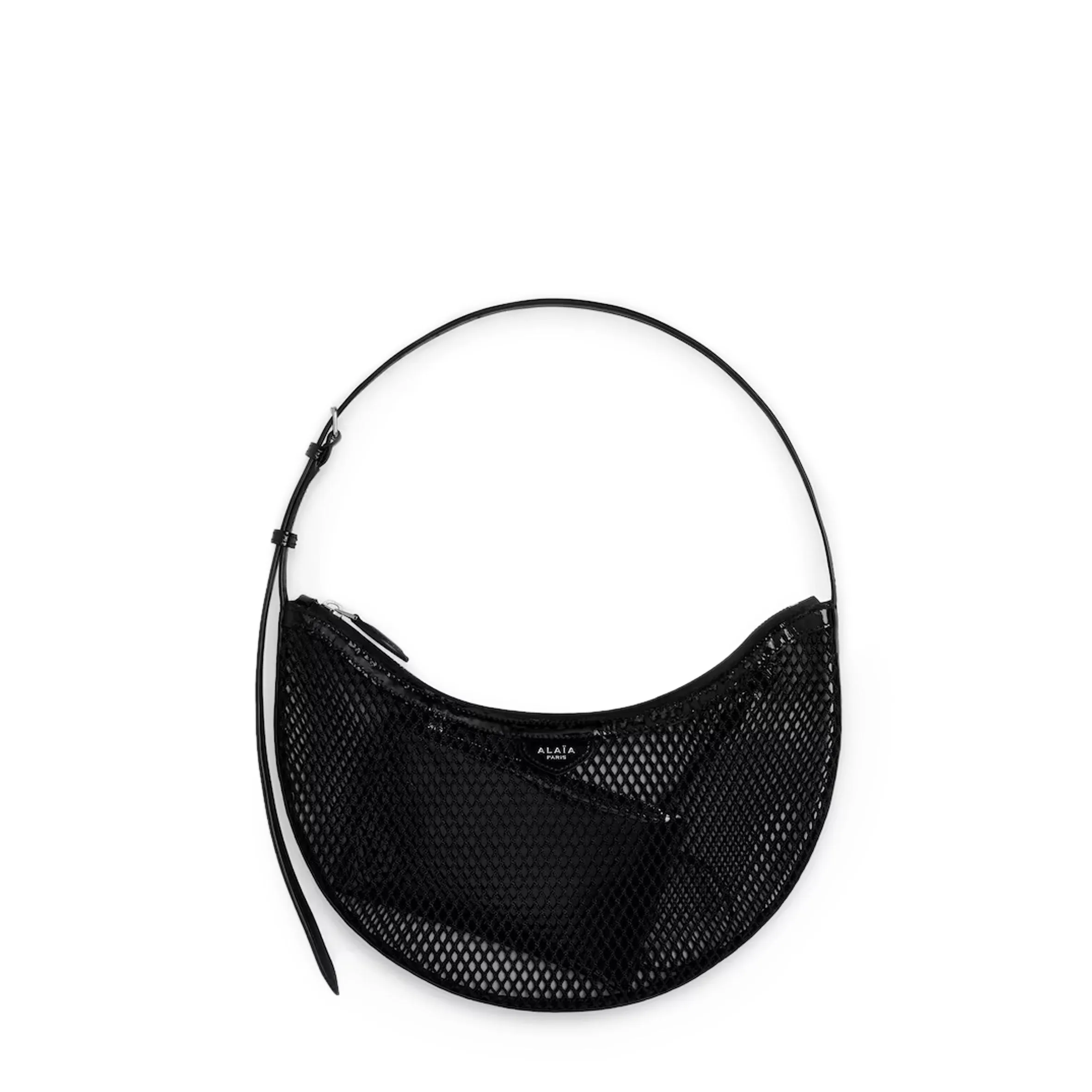 One Piece Demi Mesh Shoulder Bag, Noir