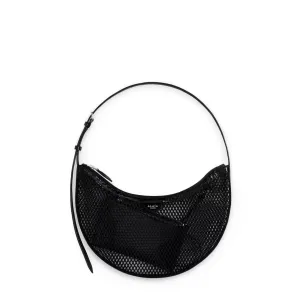 One Piece Demi Mesh Shoulder Bag, Noir