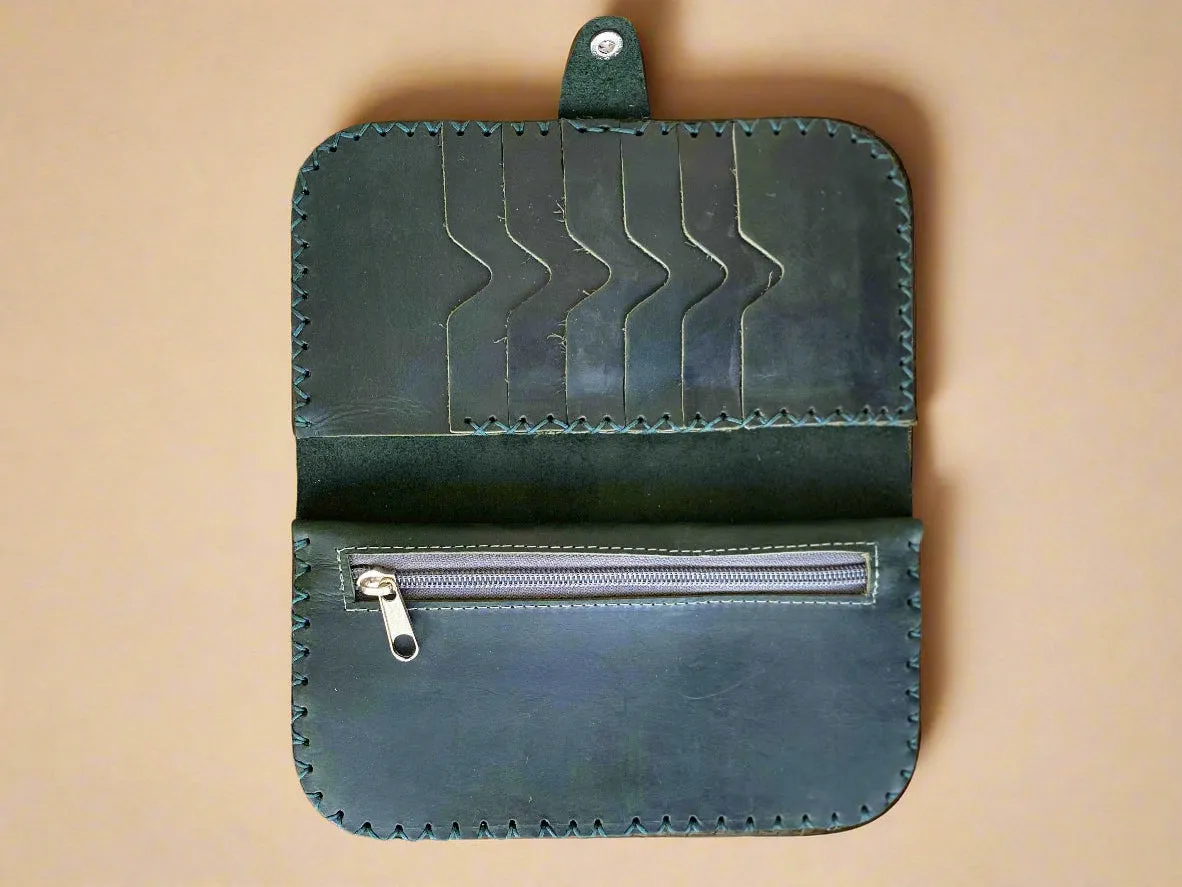 One Snap Leather Wallet (more colors)