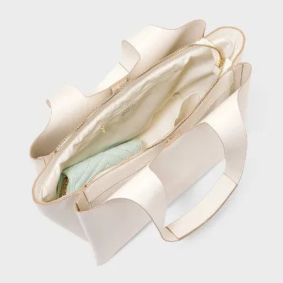 Open Box - Modern Work Tote Handbag - A New Day Off-White