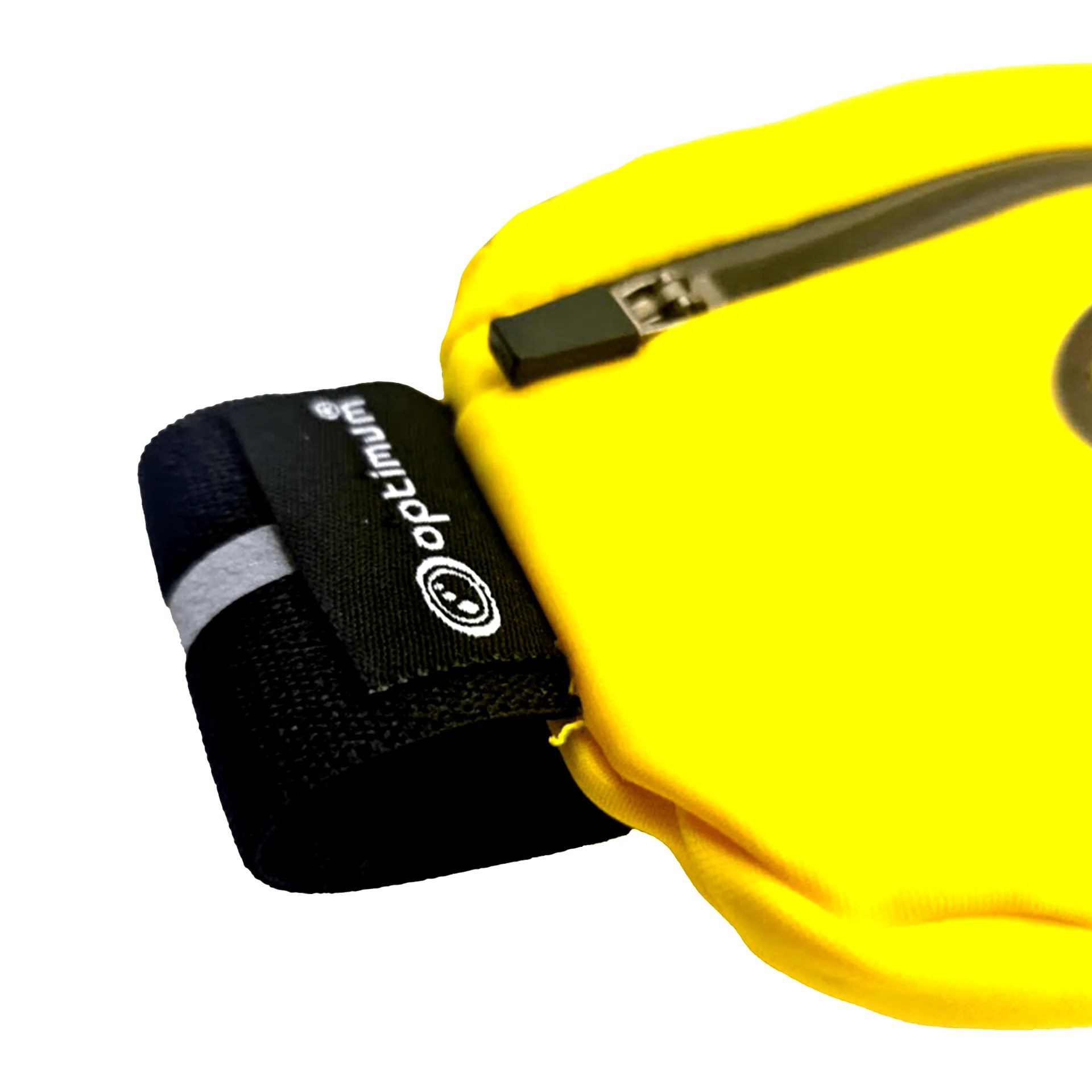 Optimum Ultra Slim Hi-Viz Running Belt Waist Pack, Lightweight Fanny Pack, Water Resistant Runner Waist Bag