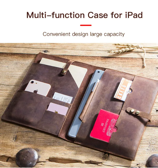 Organizer Folders, Leather cover ,Business Briefcase,Men's Leather Portfolio,Personalized Anniversary Gift for Him/ CF2002
