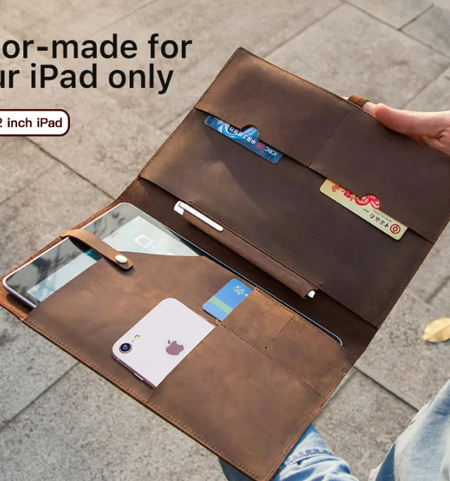 Organizer Folders, Leather cover ,Business Briefcase,Men's Leather Portfolio,Personalized Anniversary Gift for Him/ CF2002
