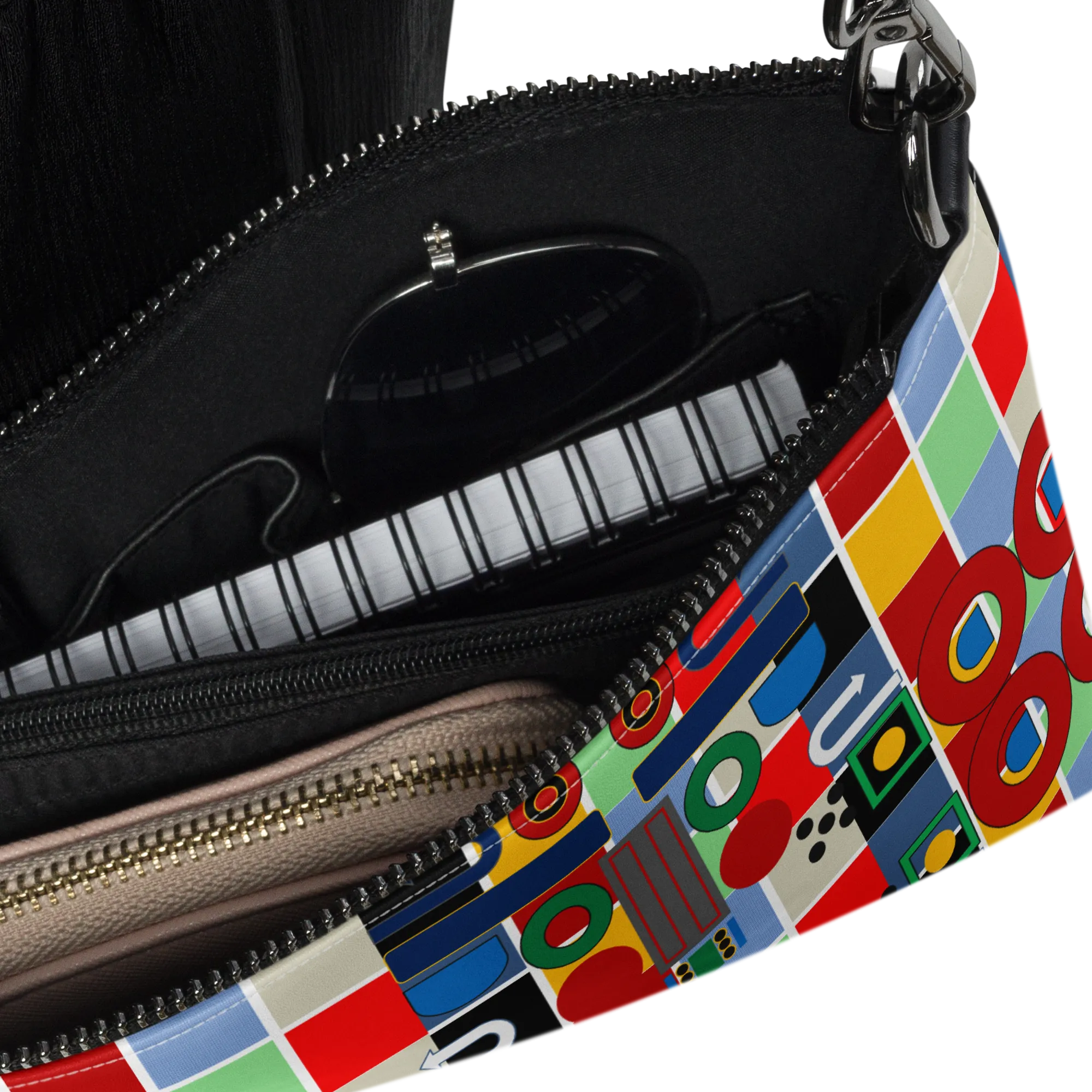 OS Symbol-inspired Crossbody bag