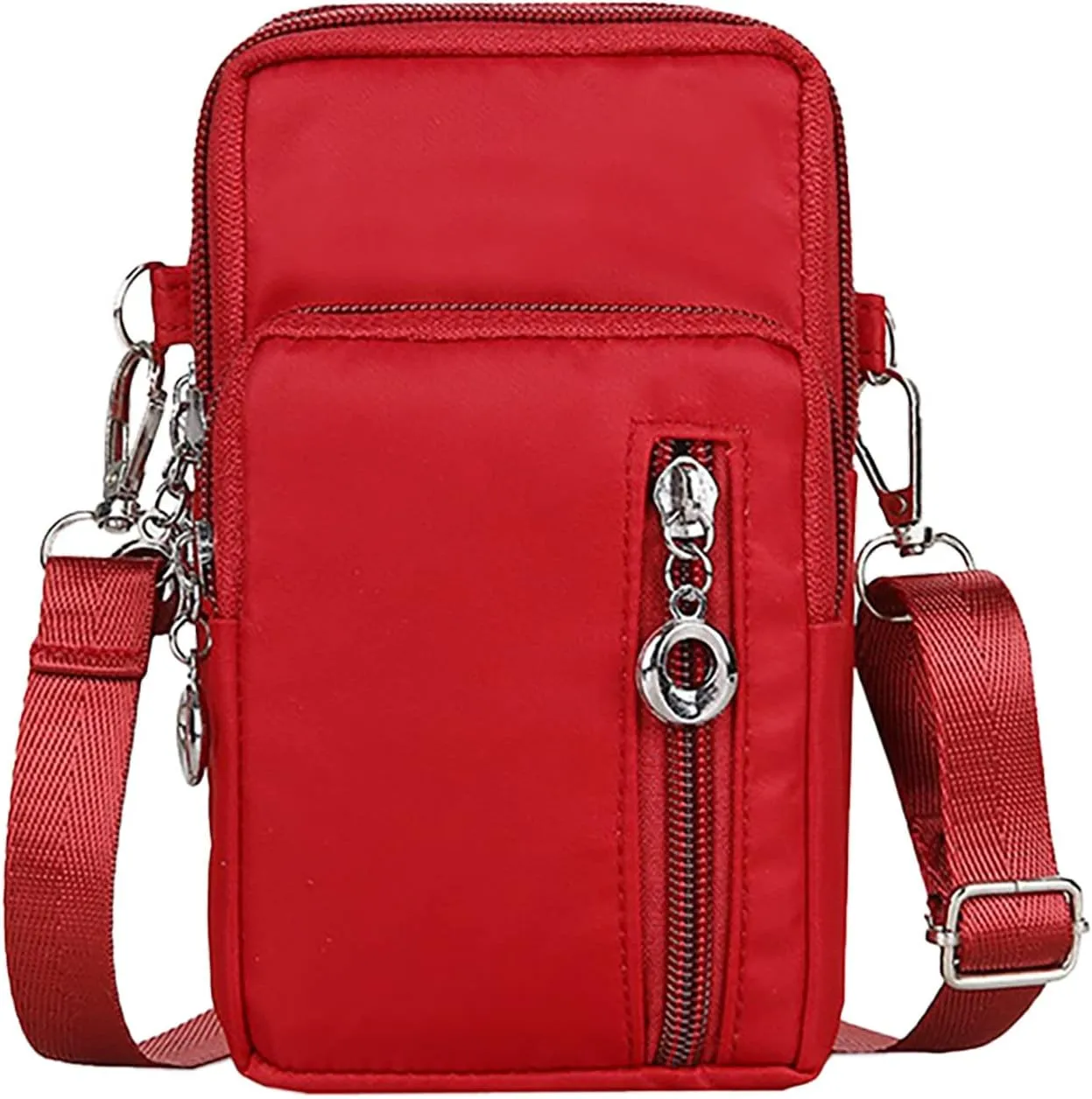 Packable Backpack for Women Men Chest Bags Daypack Crossbody for Travel Sport Running Hiking Passport Holder(Red)