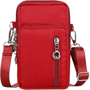 Packable Backpack for Women Men Chest Bags Daypack Crossbody for Travel Sport Running Hiking Passport Holder(Red)