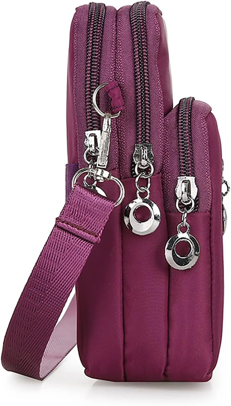 Packable Backpack for Women Men Chest Bags Daypack Crossbody for Travel Sport Running Hiking Passport Holder(Red)