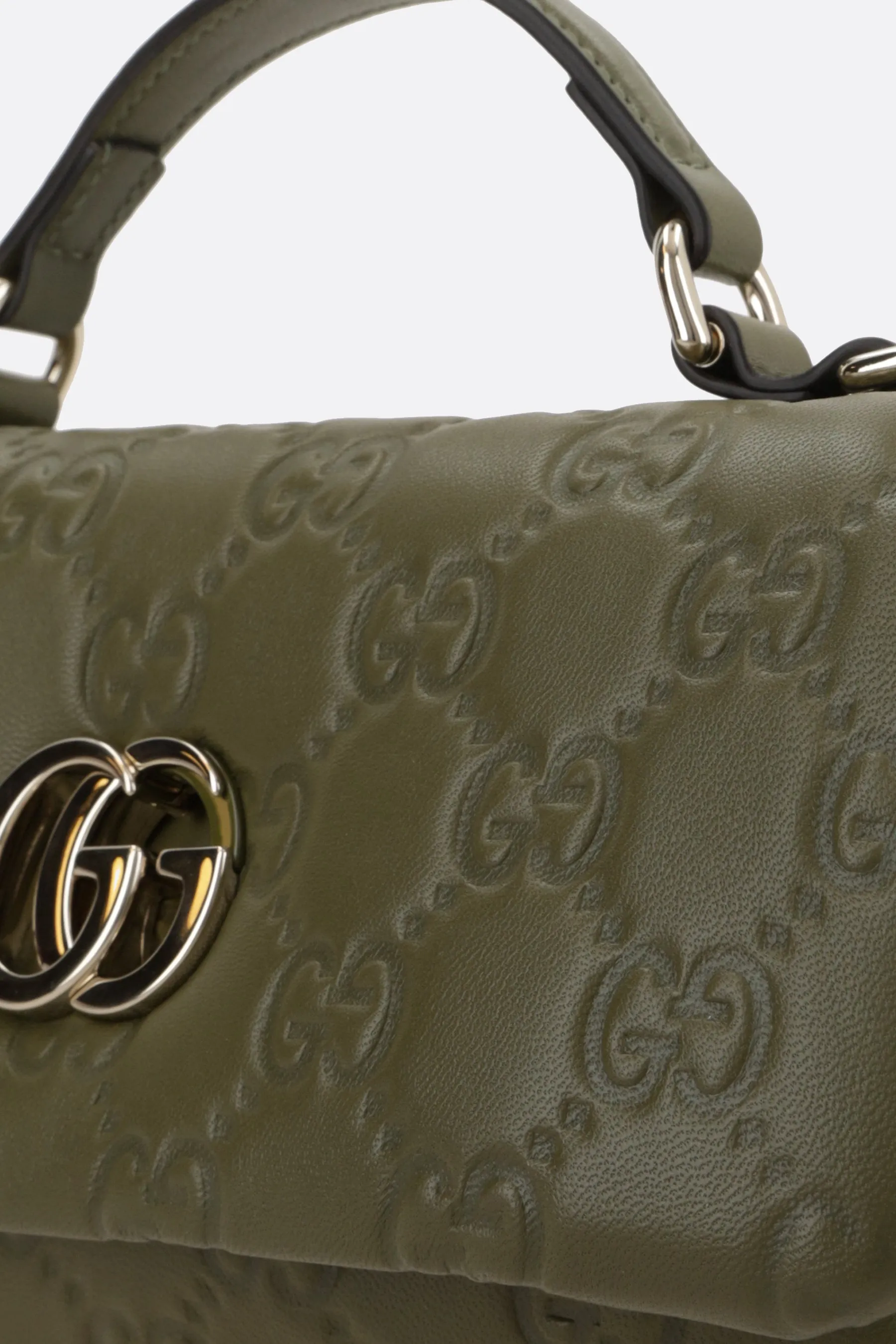 Padded GG Pattern Leather Mini Bag