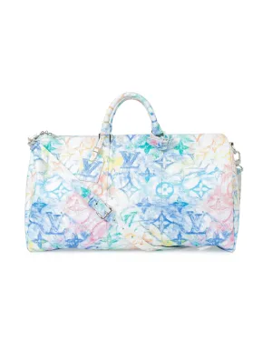 Pastel Watercolor Keepall 50 Weekender Bag