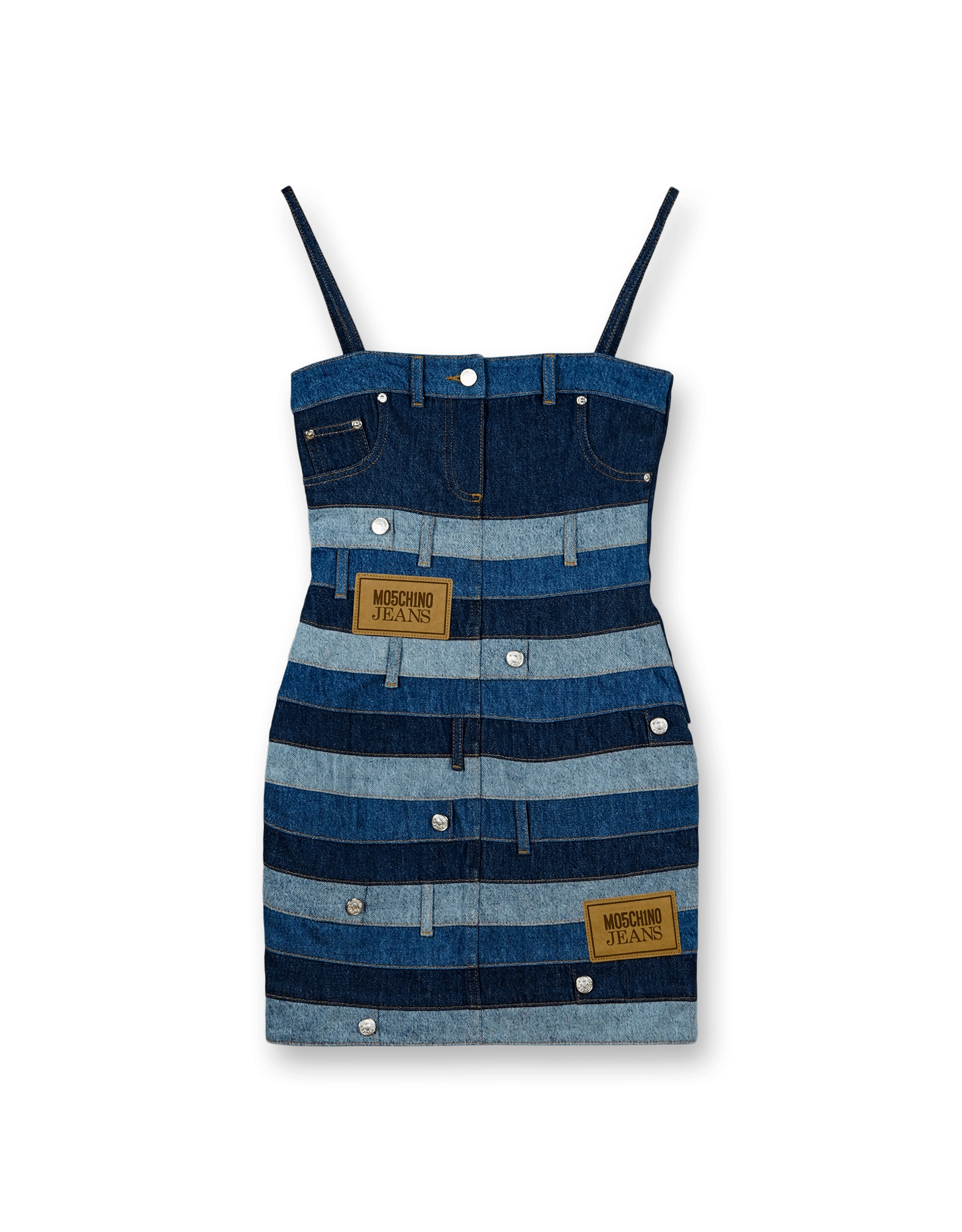 Patchwork Denim Dress