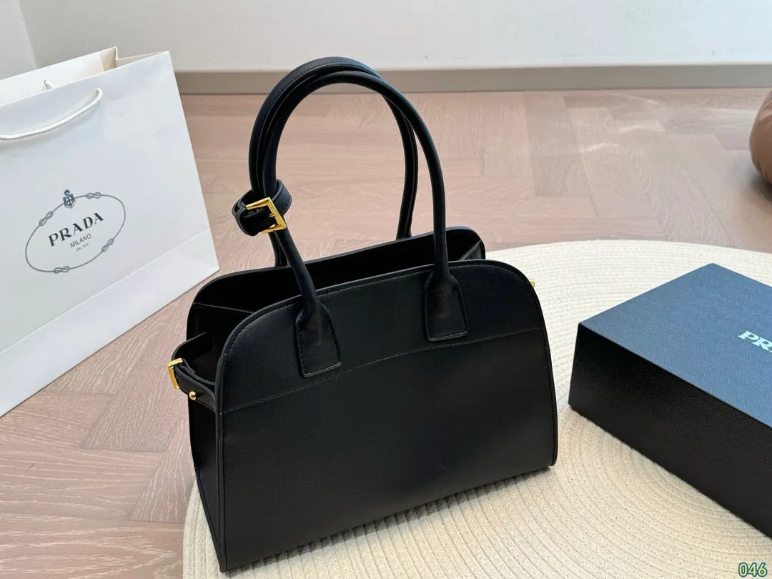 PD304 Leather top-handle Bag / 12.6x9x5.9inch