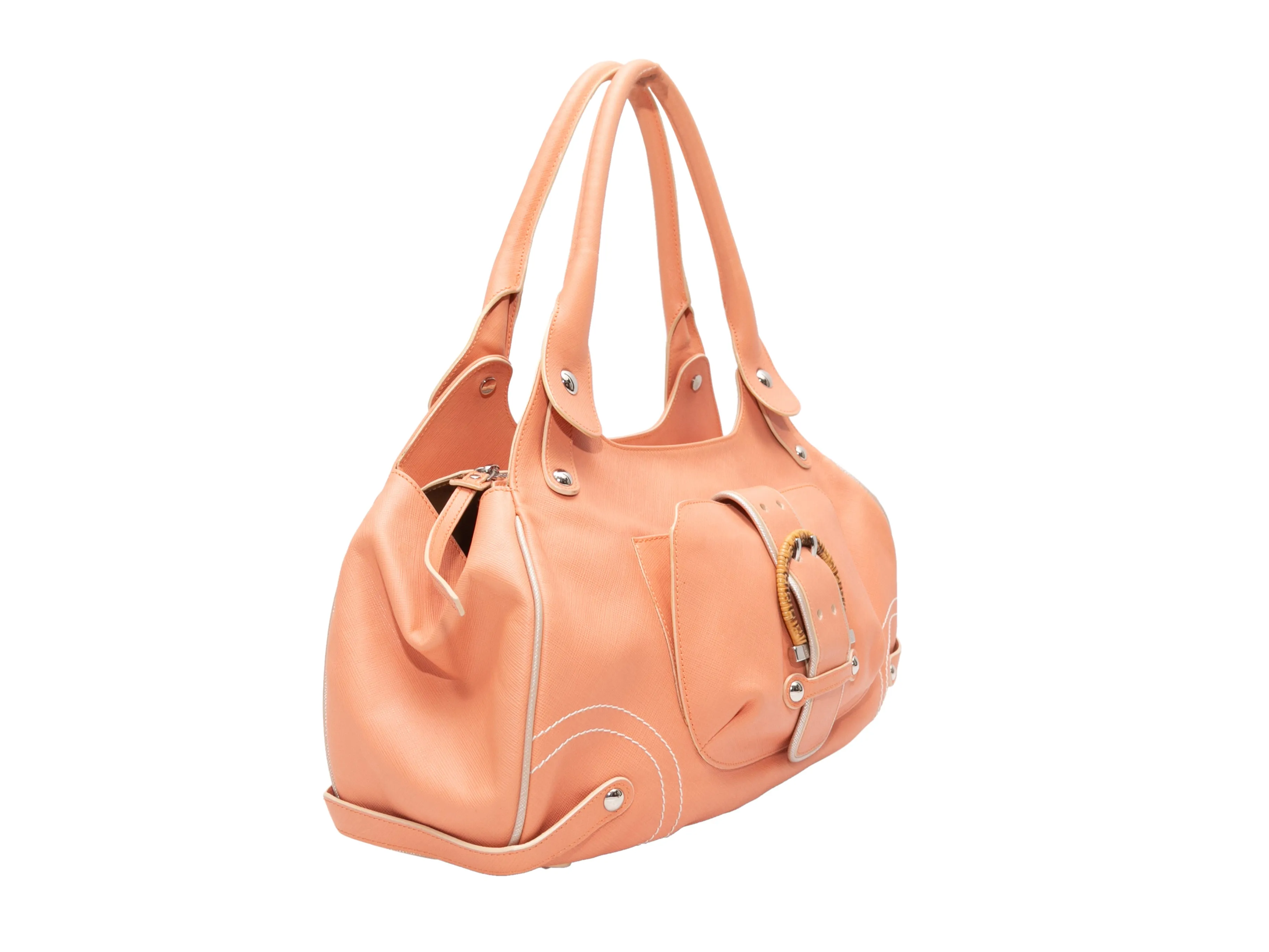 Peach Salvatore Ferragamo Shoulder Bag