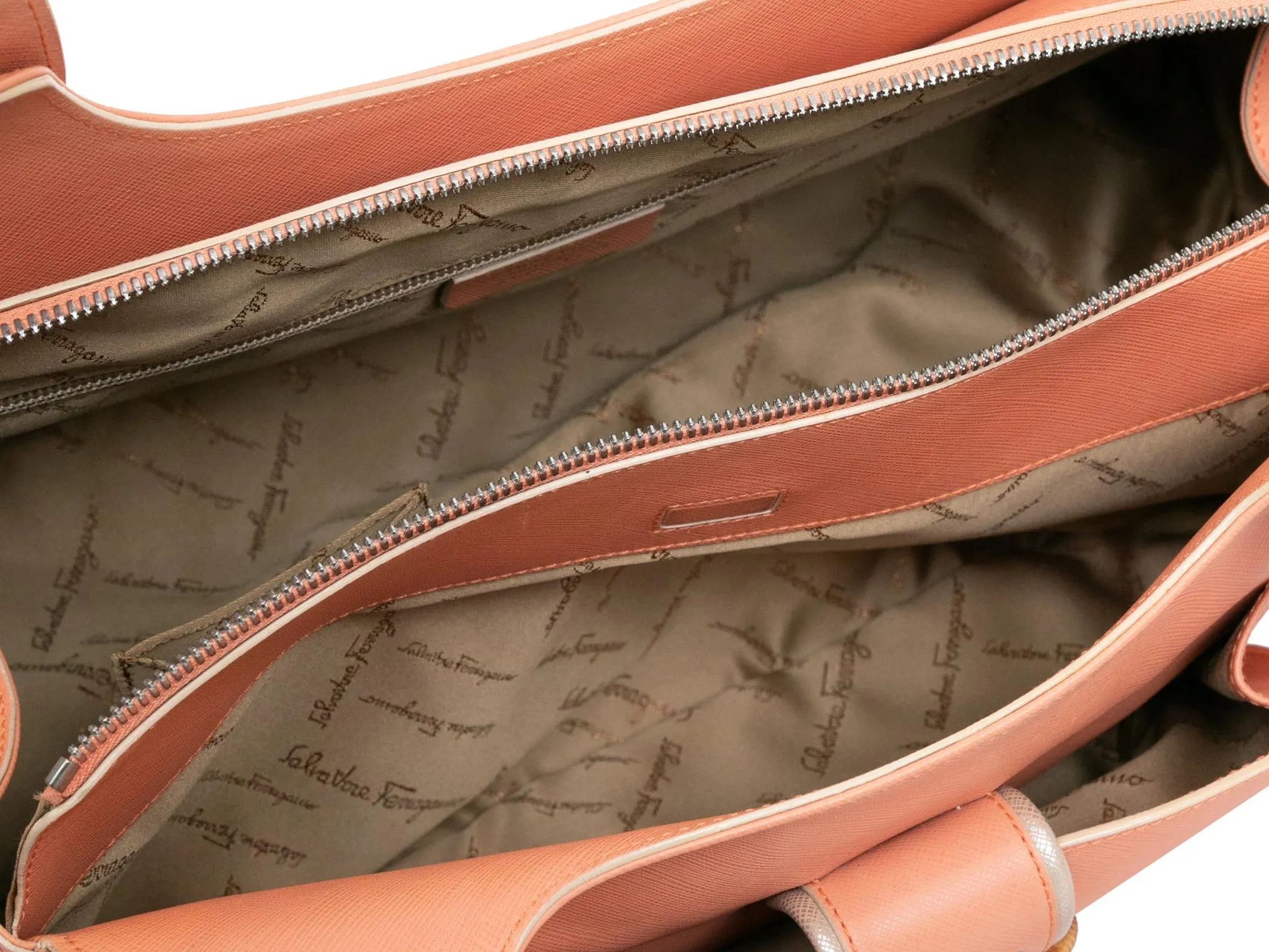 Peach Salvatore Ferragamo Shoulder Bag