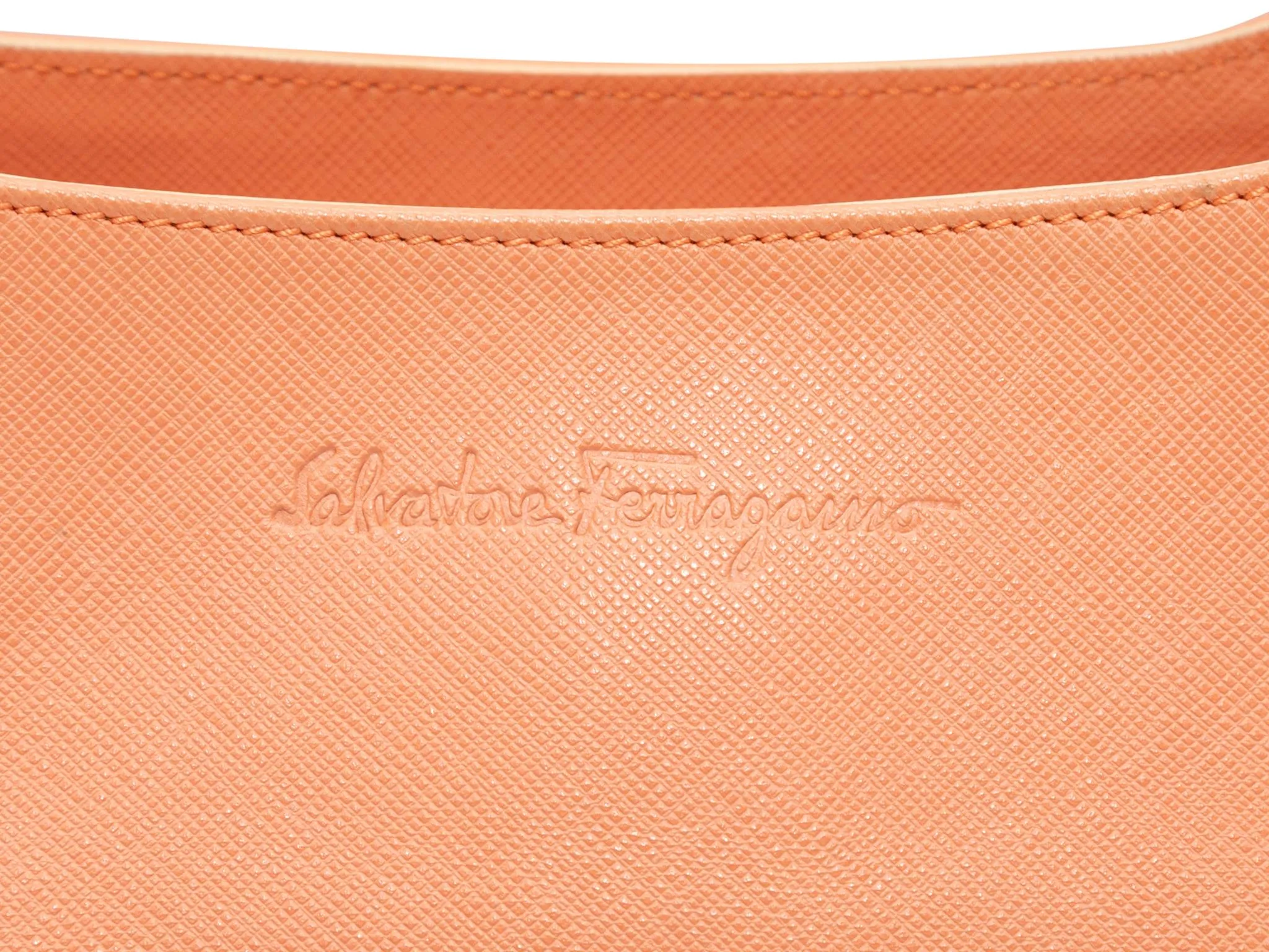 Peach Salvatore Ferragamo Shoulder Bag