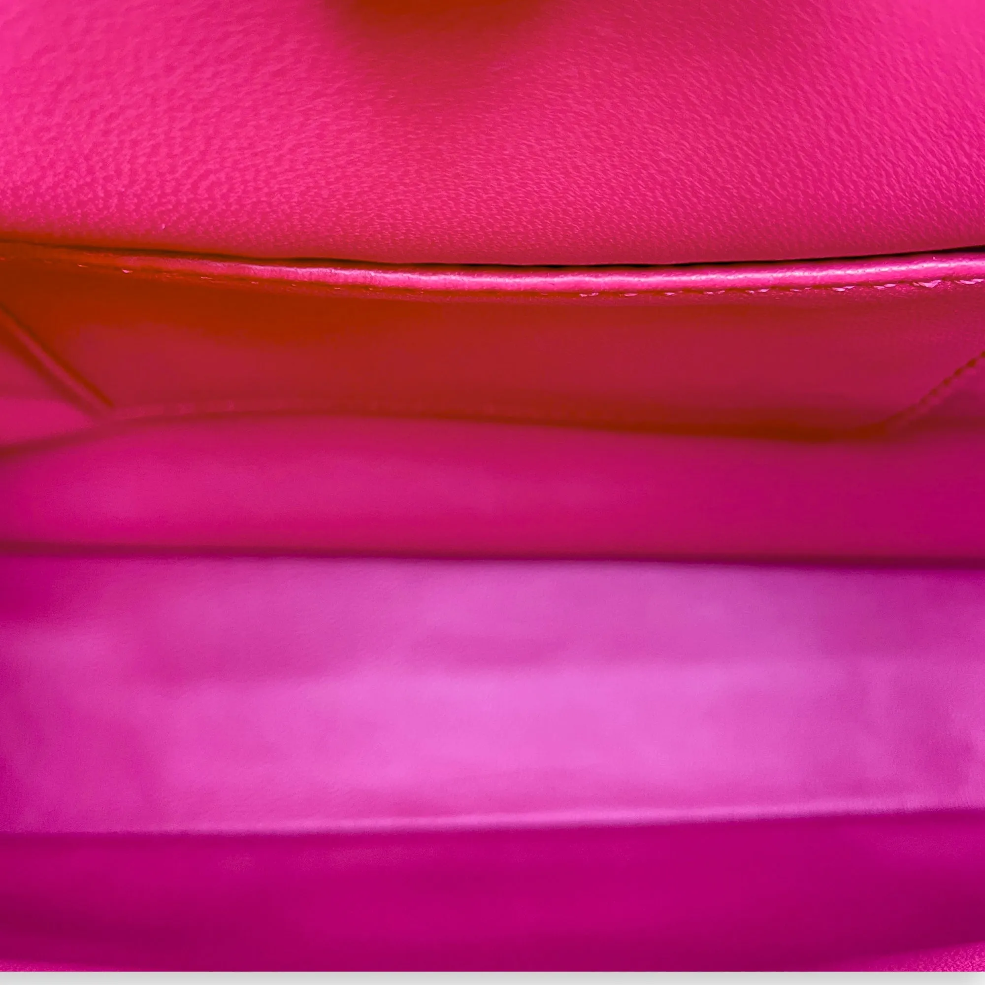Peekaboo Mini Pink Crossbody Bag in Ostrich, Gold hardware