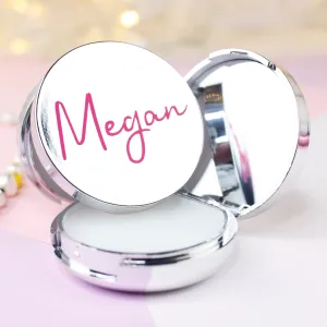 Personalised Vanilla Scented Lip Balm with Mirror - Any Name