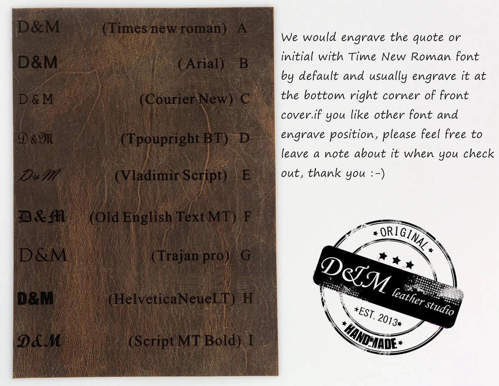Personalized Hand stitched leather slim small laptop bag