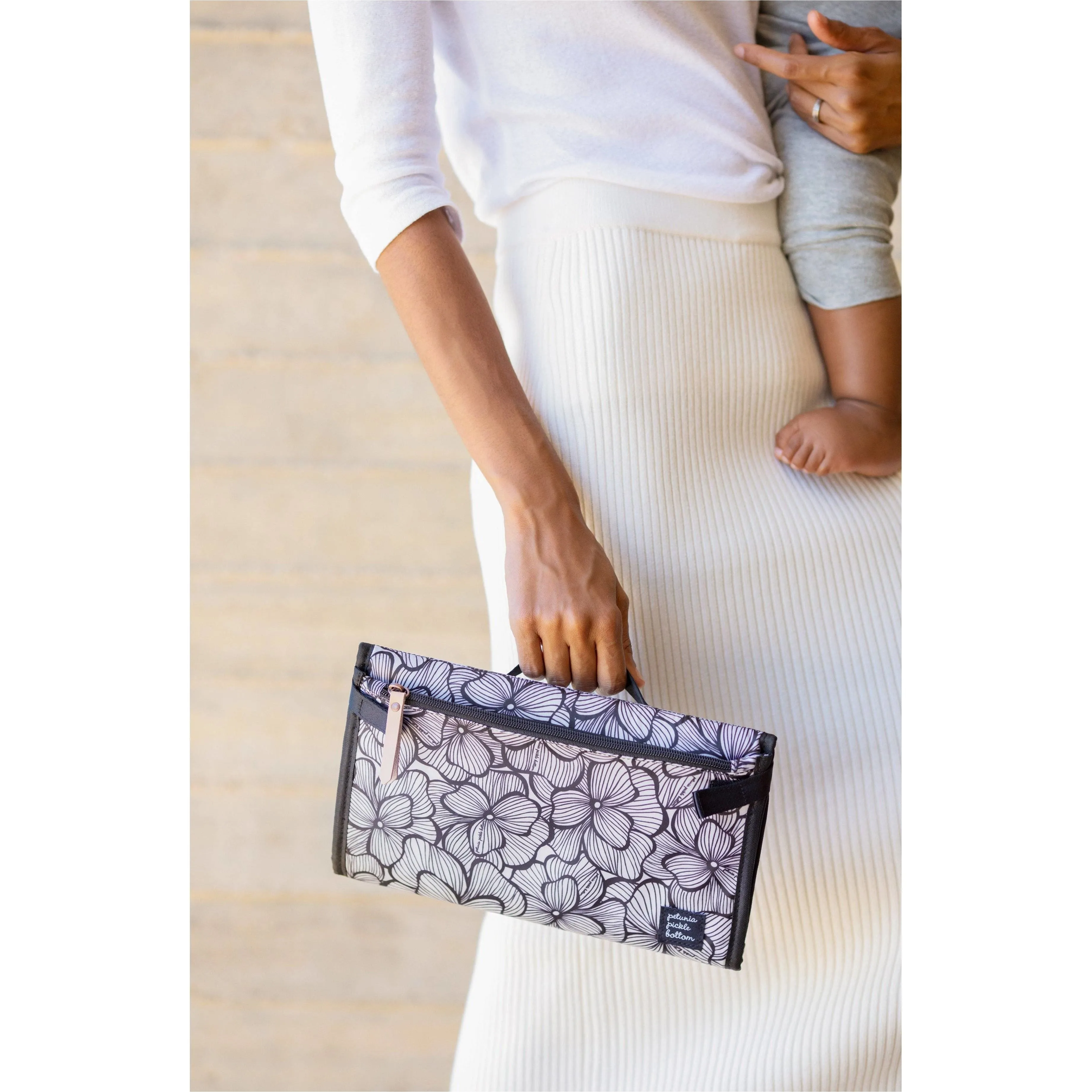 Petunia Pickle Bottom Nimble Changer Clutch: Bordeaux Blooms
