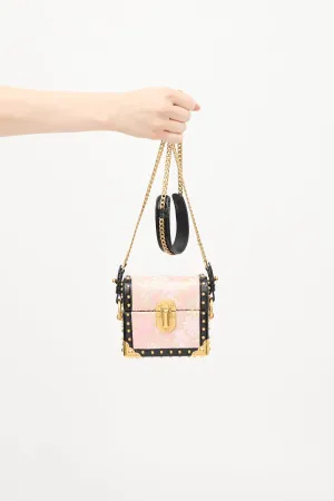Pink & Multicolour Floral Mini Treasure Trunk Cahier Bag