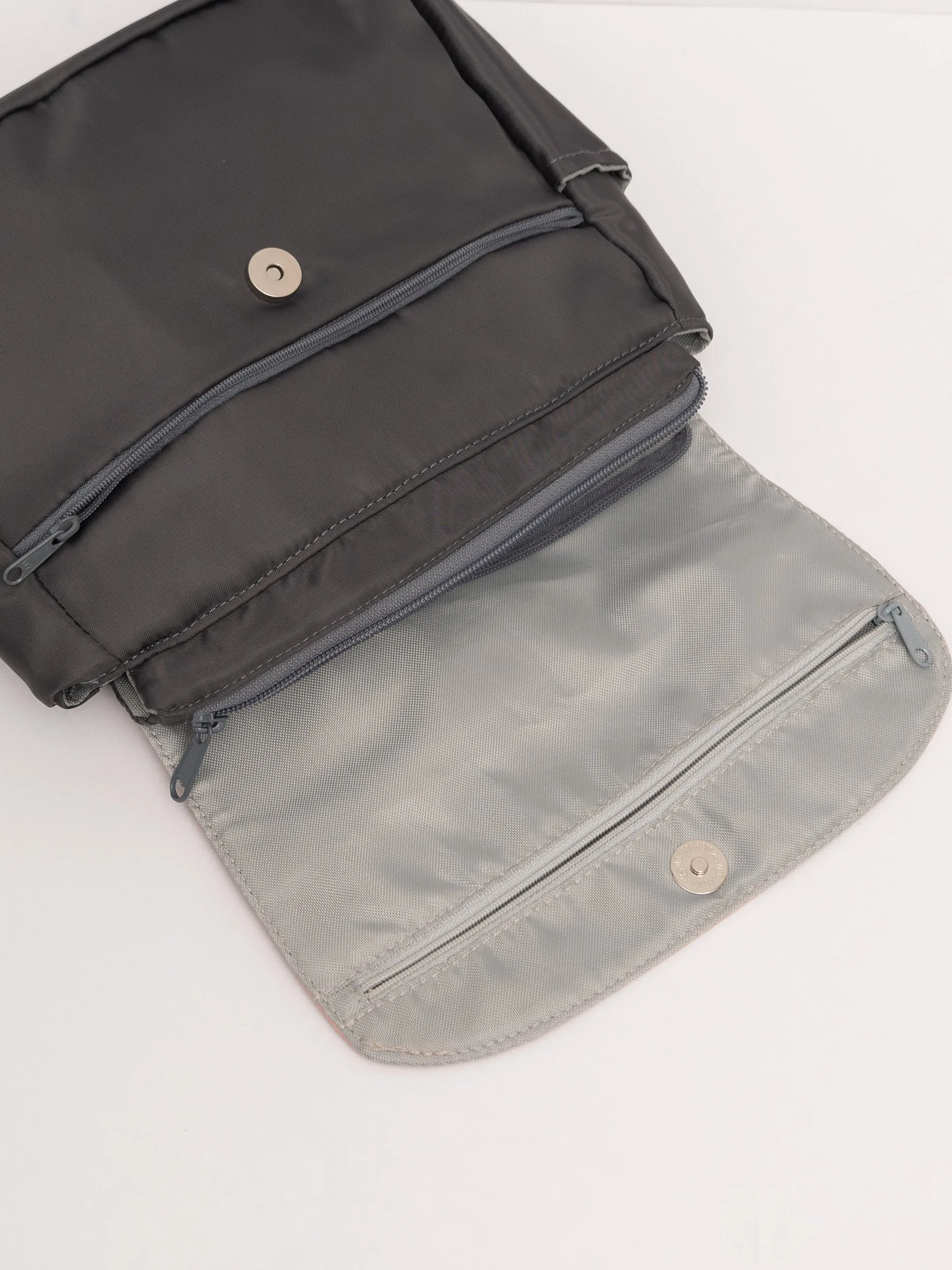 Pink Grey Multi-Carry Crossbody Bag