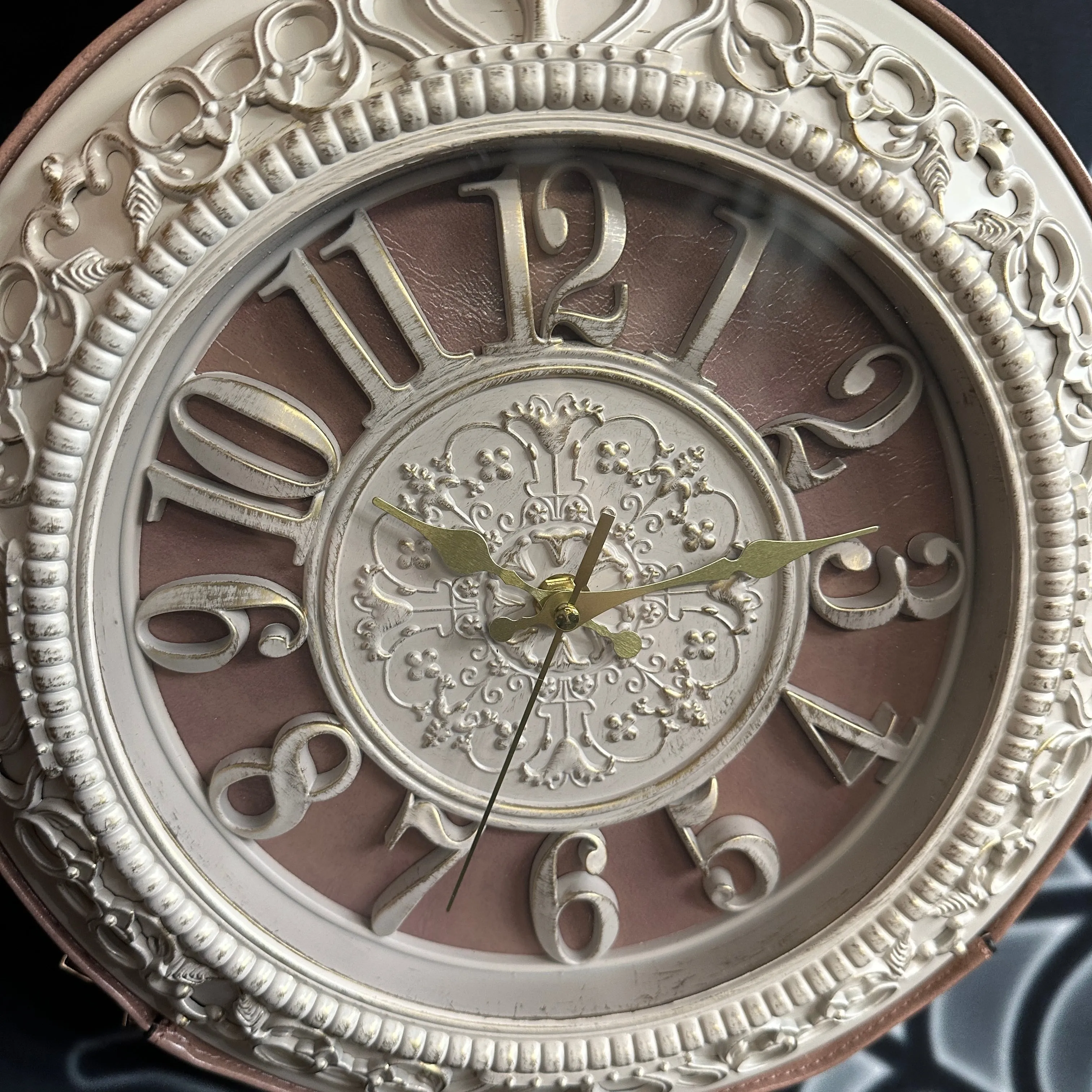 Pink Vintage Clock Convertible Handbag