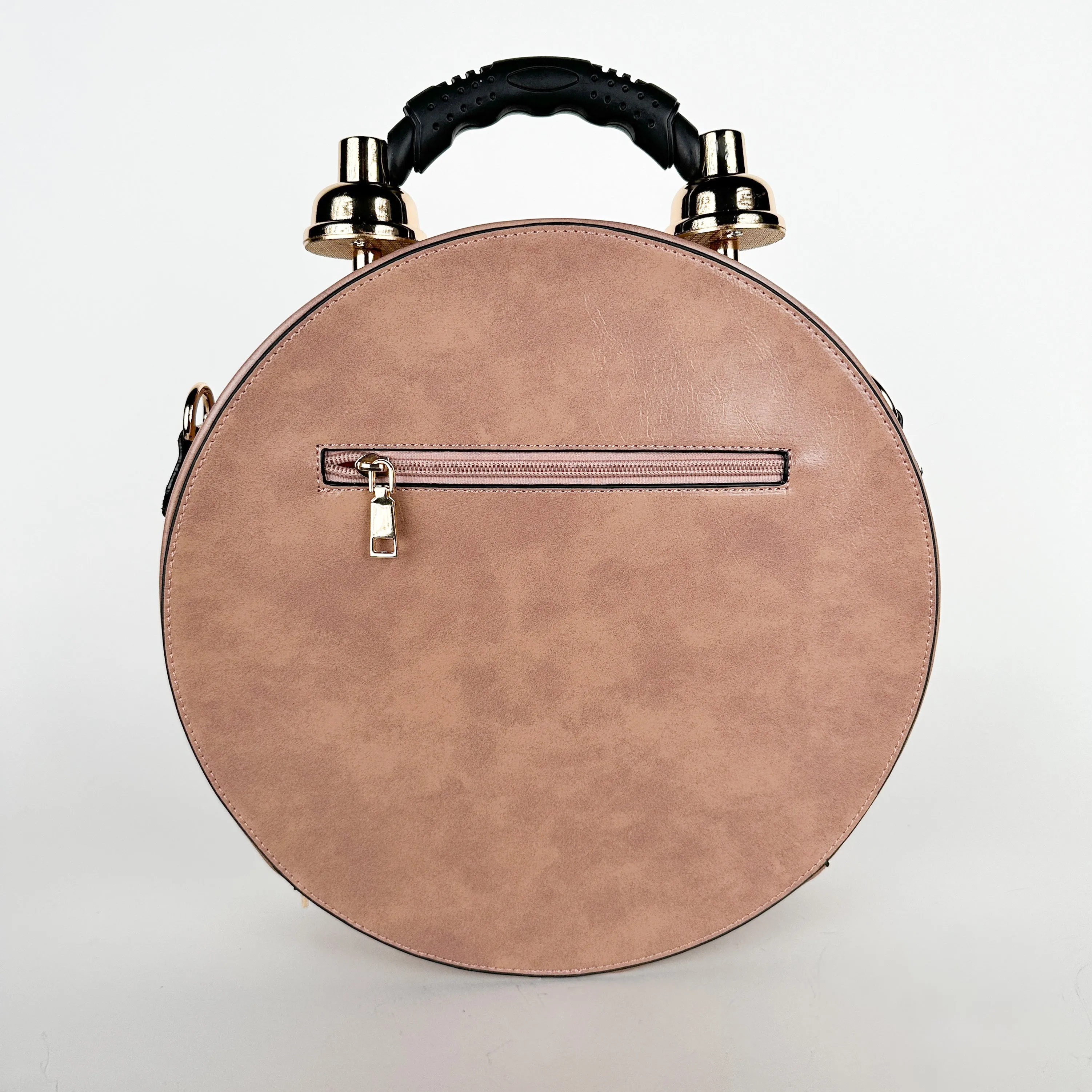 Pink Vintage Clock Convertible Handbag