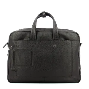 Piquadro - Double handle laptop briefcase Vibe 15.6 - OUTCA3147VI - TESTA/DI/MORO