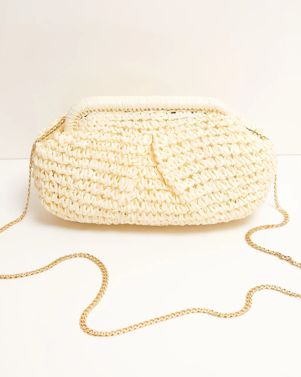 Poolside Straw Pouch Clutch
