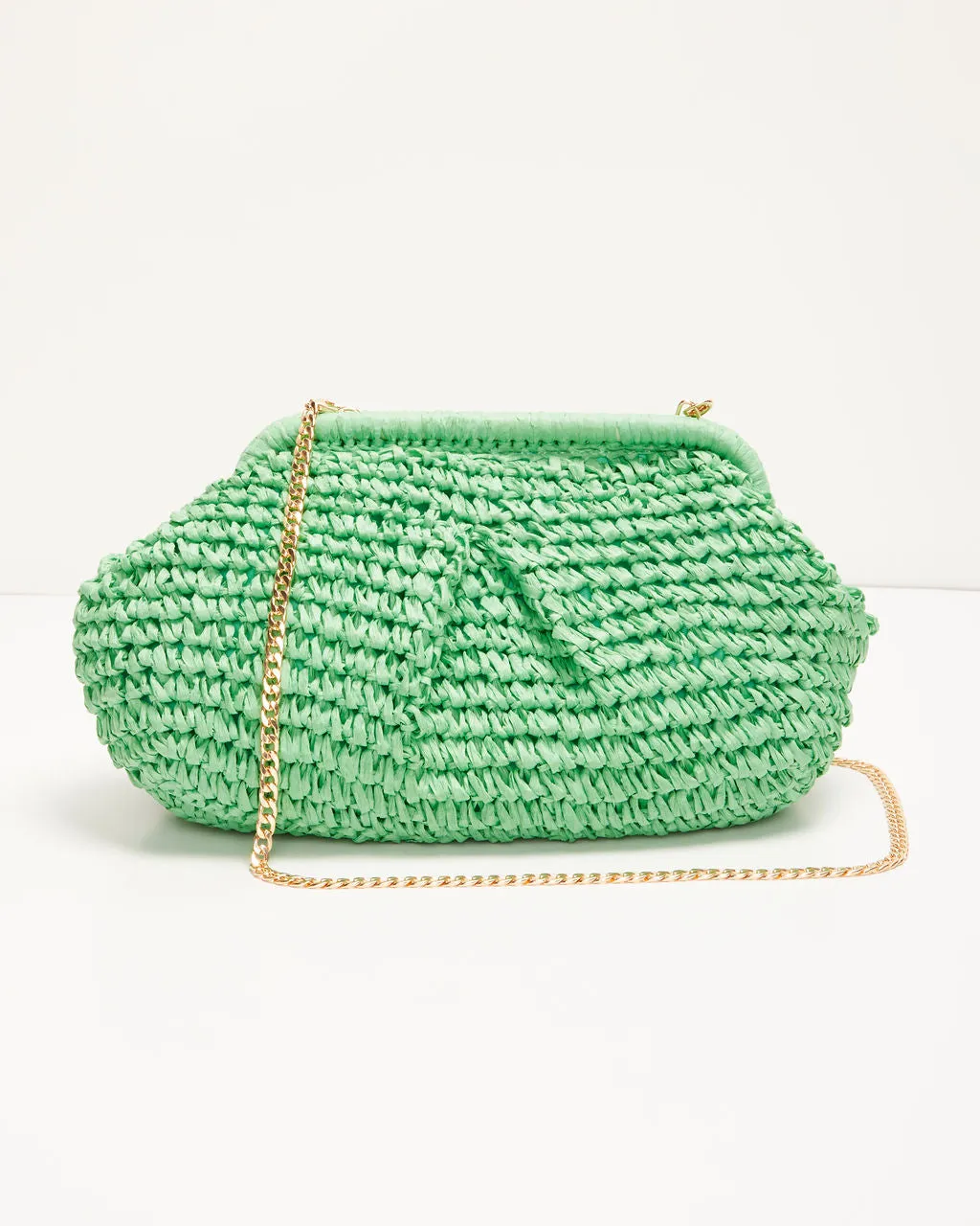 Poolside Straw Pouch Clutch