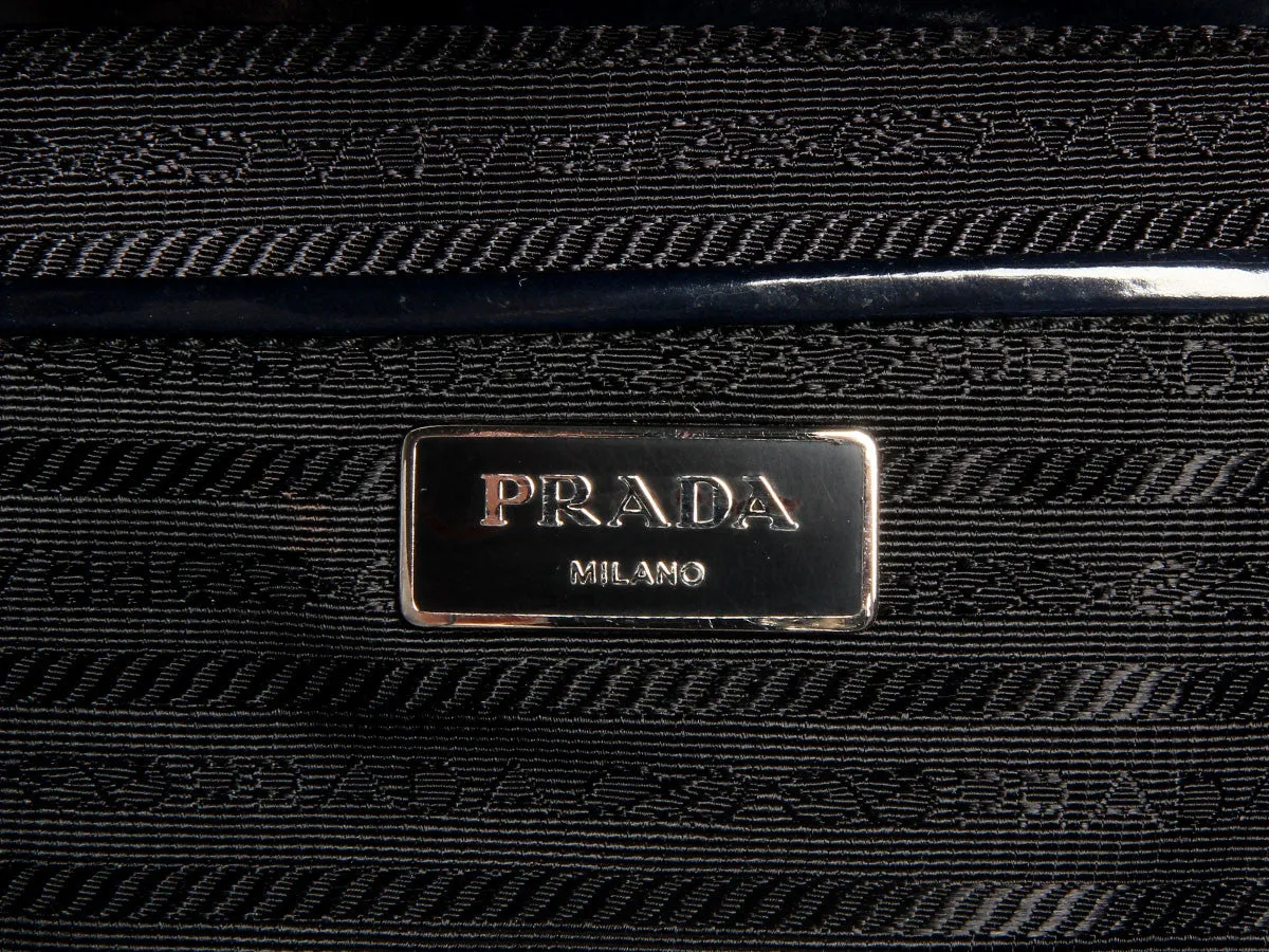 Prada Navy Spazzolato Doctor Bag