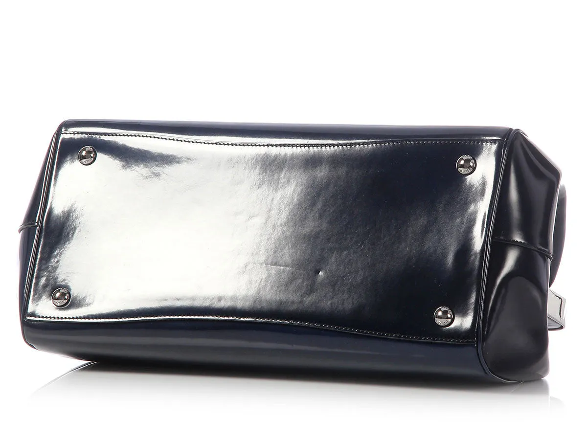 Prada Navy Spazzolato Doctor Bag