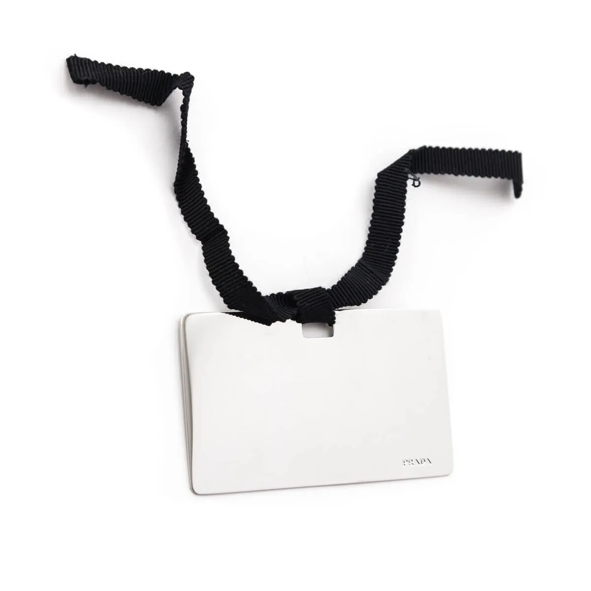 Prada White Saffiano City Calf Mini Envelope Crossbody Bag