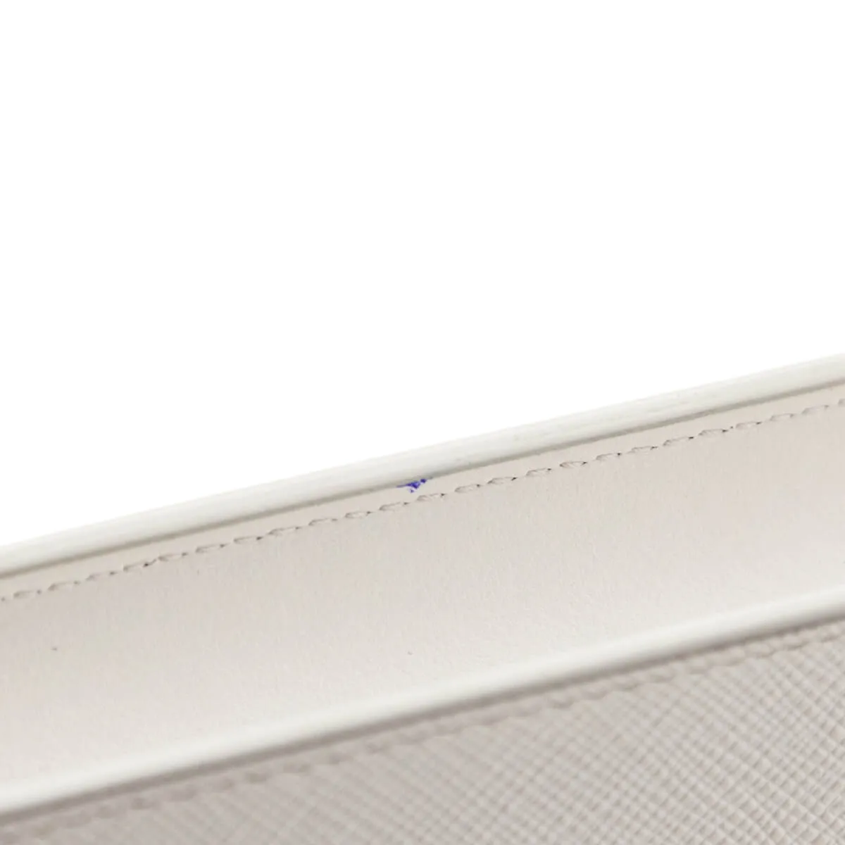 Prada White Saffiano City Calf Mini Envelope Crossbody Bag