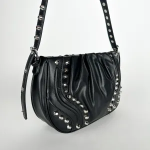 Puff Studded Shoulder Bag