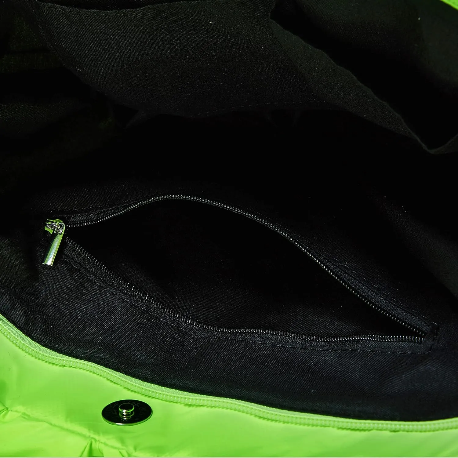 Puffer Shoulder Bag, Luxury Quilted Cotton Padded Tote Bag for Women, Winter Puffer Tote Bag Nylon Pillow Handbag Shopper Bag