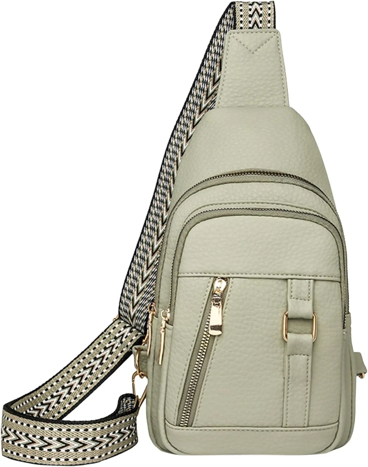 Purses for Women Crossbody Bag 2024 New Leather Fanny Pack for Women,trendy Chest Bag Backpack with Adjustable Strap,cross Body Bag for Hiking Sports Outdoor Travel