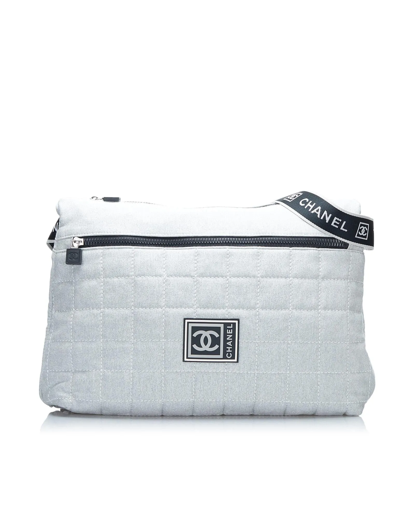 Quilted Cotton Sport Line Crossbody Bag with Multiple Pockets