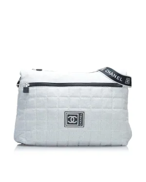Quilted Cotton Sport Line Crossbody Bag with Multiple Pockets
