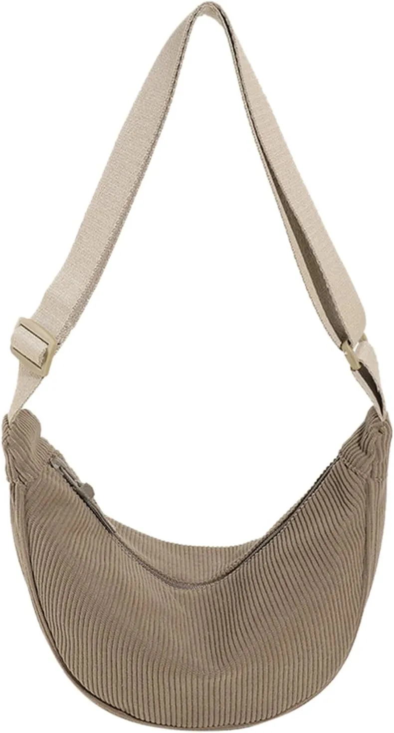 Quilted Crossbody Bags for Women Crossbody Purses and Handbags Lightweight Pocketbook Temperament Clutch Purse(Khaki)