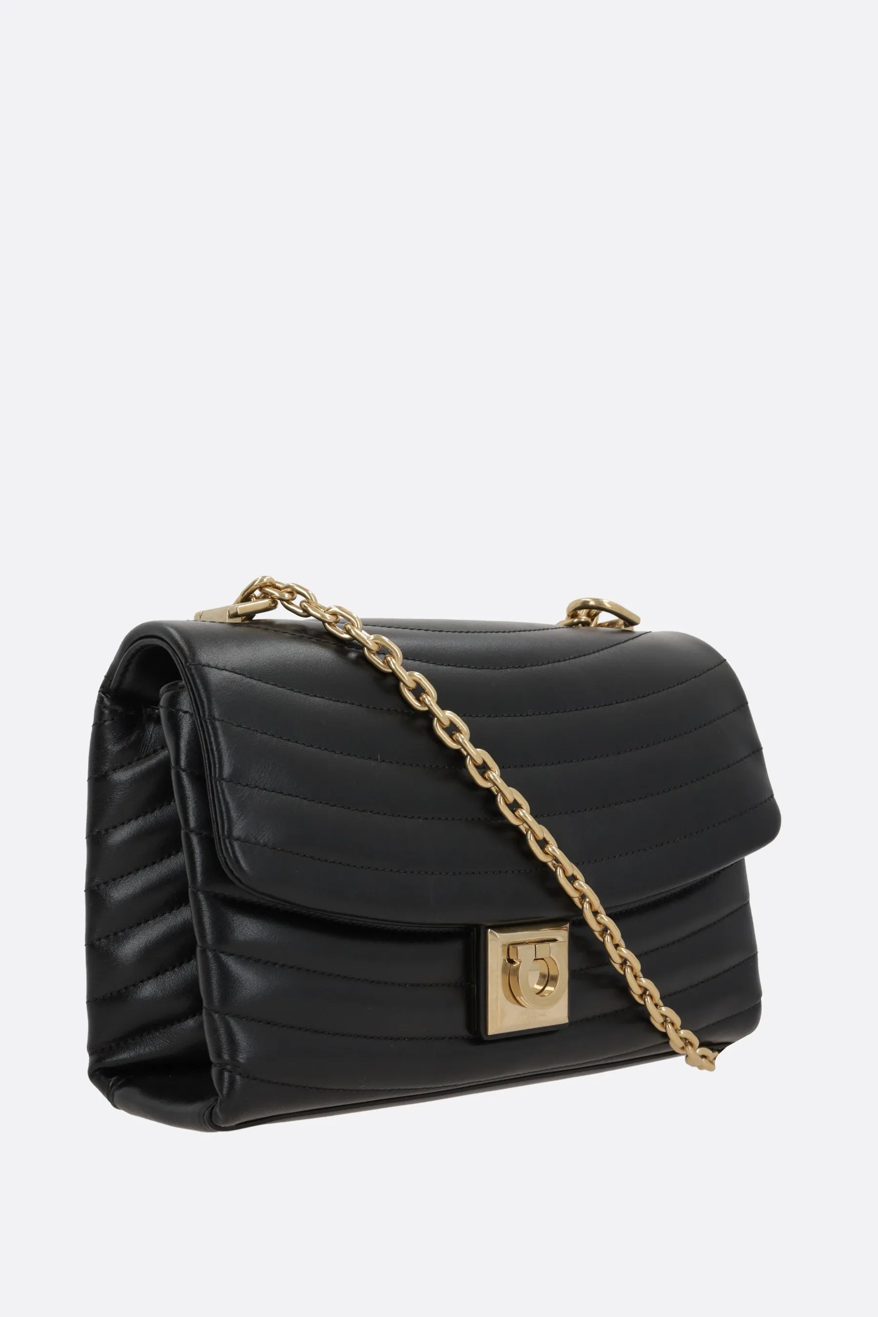 Quilted Leather Medium Shoulder Bag