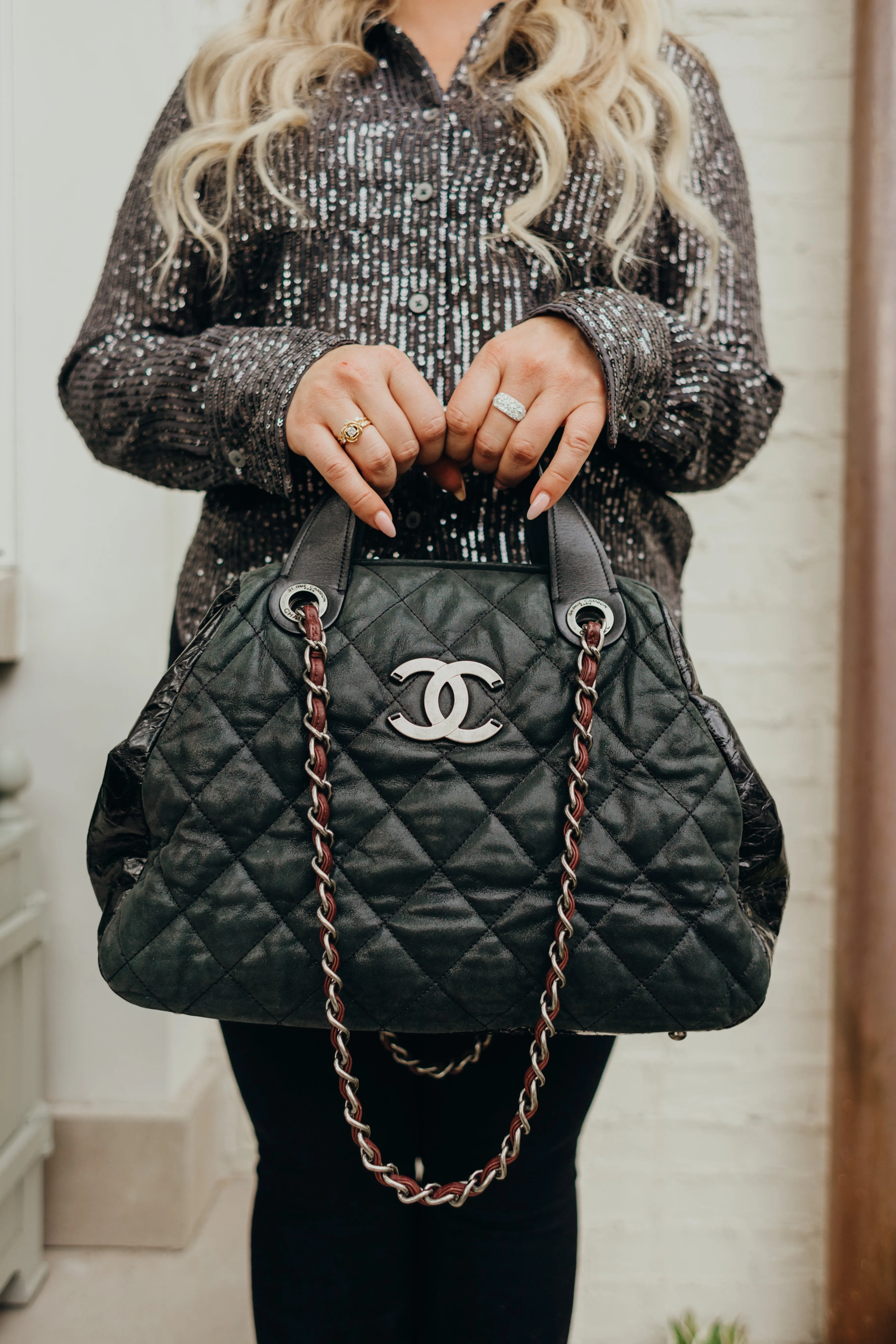 Quilted Leather Shoulder Bag