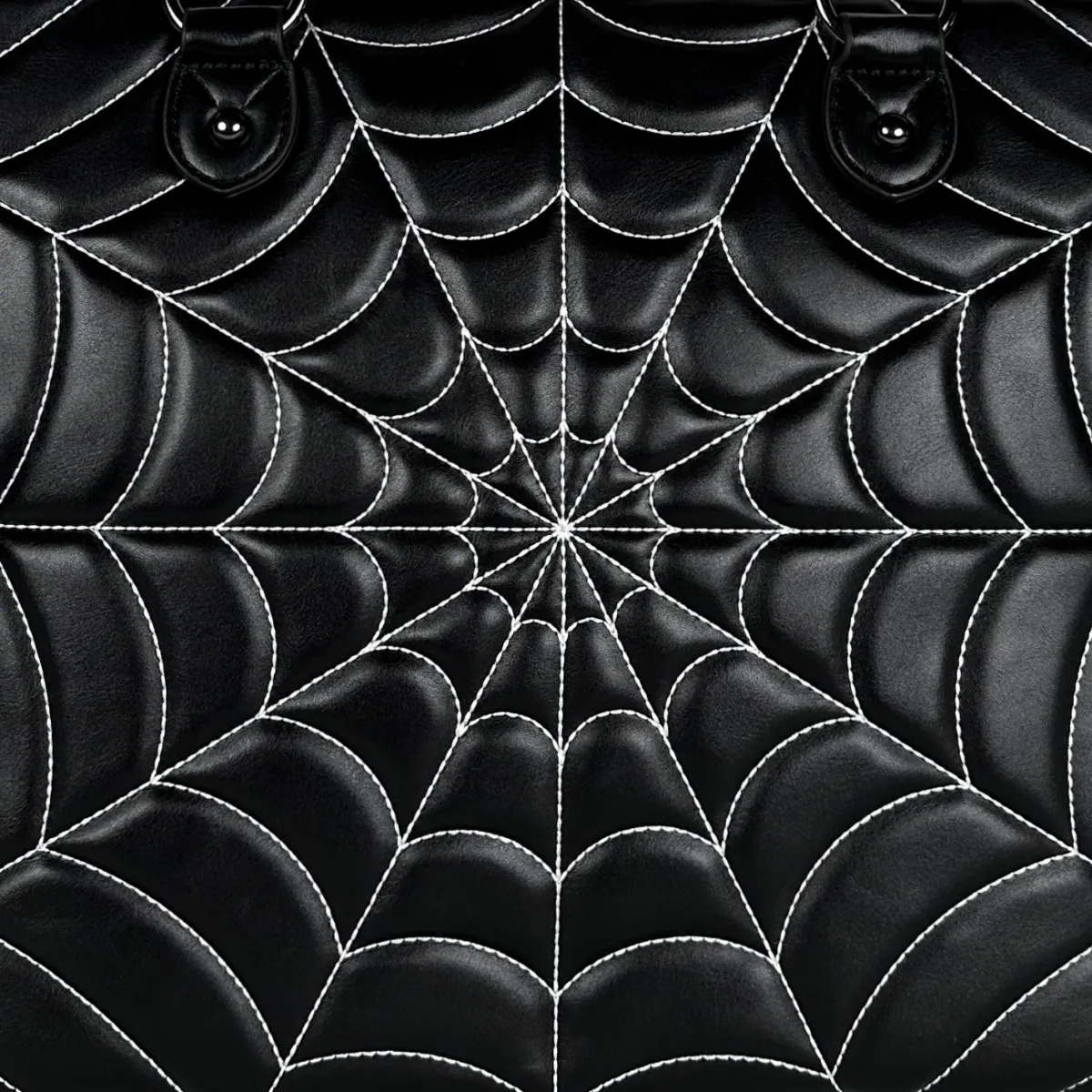Quilted Spiderweb Tote / Shoulder Bag