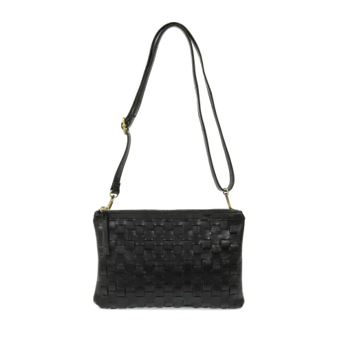 QUINN WOVEN CONVERTIBLE CROSSBODY CLUTCH
