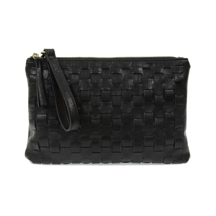 QUINN WOVEN CONVERTIBLE CROSSBODY CLUTCH