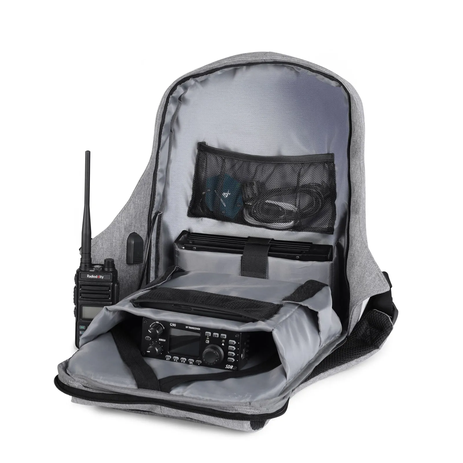 Raddy Multi-function Backpack | Ham Radio Accessories Laptop | Waterproof | for HF Transceiver Xiegu Icom Yaesu